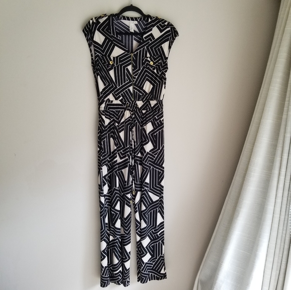 Emma and Michelle geometric pattern Jumpsuit - Picture 1 of 13